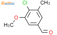 4-氯-3-甲氧基-5-甲基苯甲醛结构式图片|1785208-90-3结构式图片