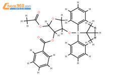 1-O-Acetyl-2-O-benzoyl-3-O-tert-butyldiphenylsilyl-L-threofuranose结构式图片|1971879-01-2结构式图片