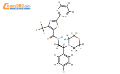 N-[(2S)-2-(4-chlorophenyl)-2-morpholin-4-ylethyl]-2-pyrimidin-2-yl-4-(trifluoromethyl)-1,3-thiazole-5-carboxamide结构式图片|2097117-06-9结构式图片