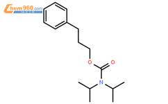 Carbamic acid, bis(1-methylethyl)-, 3-phenylpropyl ester结构式图片|218601-55-9结构式图片