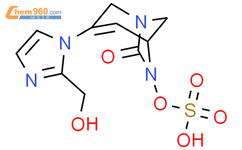 单[3-[2-(羟甲基)-1H-咪唑-1-基]-7-氧-1,6-二氮杂双环[3.2.1]辛-3-烯-6-基]酯结构式图片|2217676-21-4结构式图片