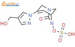 硫酸 单[3-[4-(羟甲基)-1H-吡唑-1-基]-7-氧-1,6-二氮杂双环[3.2.1]辛-3-烯-6-基]酯结构式图片|2217676-26-9结构式图片
