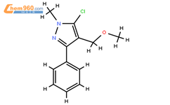 5-chloro-4-(methoxymethyl)-1-methyl-3-phenyl-1H-pyrazole结构式图片|318234-05-8结构式图片