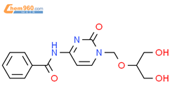 N-[1,2-二氢-1-[[2-羟基-1-(羟甲基)乙氧基]甲基]-2-氧代-4-嘧啶基]苯甲酰胺结构式图片|326802-60-2结构式图片