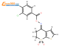 [(E)-(7,7-dioxo-5,6-dihydrothieno[2,3-b]thiopyran-4-ylidene)amino] 3,4-dichlorobenzoate结构式图片|338776-78-6结构式图片