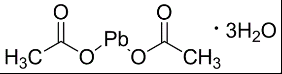乙酸鉛(ii)三水合物結構式圖片|6080-56-4結構式圖片