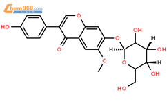 黄豆苷纯度标准物质结构式图片|40246-10-4结构式图片