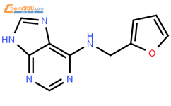 6-糠氨基嘌呤结构式图片|525-79-1结构式图片