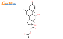 醋酸甲泼尼龙结构式图片|53-36-1结构式图片