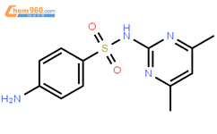 磺胺二甲嘧啶结构式图片|57-68-1结构式图片