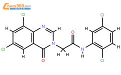2-(6,8-dichloro-4-oxo-3(4H)-quinazolinyl)-N-(2,5-dichlorophenyl)acetamide结构式图片|618443-60-0结构式图片