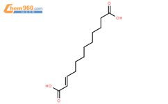 反式-2-十二碳烯二酸结构式图片|6402-36-4结构式图片