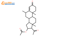 * 安宫黄体酮（醋酸甲羟孕酮）结构式图片|71-58-9结构式图片