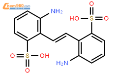 3-amino-2-[2-(2-amino-6-sulfophenyl)ethenyl]benzenesulfonic acid结构式图片|74680-05-0结构式图片