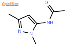 N-(1,3-二甲基-1H-吡唑-5-基)乙酰胺结构式图片|75092-37-4结构式图片