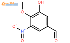 5-硝基异香兰素结构式图片|80547-69-9结构式图片