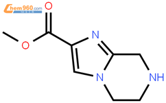 咪唑[1,2-a]5,6,7,8-四氢吡嗪-2-甲酸甲酯结构式图片|91476-81-2结构式图片