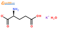 L-谷氨酸钾盐/L-谷氨酸钾盐单水合物/Potassium L-glutamate结构式图片|6382-01-0结构式图片
