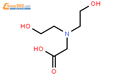 N,N-二(2-羟乙基)甘氨酸[生物研究用Good's缓冲液中的成分]结构式图片|150-25-4结构式图片