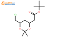 (4R-CIS)-6-氯甲基-2,2-二甲基-1,3-二氧戊环-4-乙酸叔丁酯(瑞舒伐他汀中间体)结构式图片|154026-94-5结构式图片