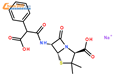 羧苄青霉素钠结构式图片|4800-94-6结构式图片