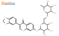 3-(1,3-benzodioxol-5-yl)-7-[3,4,5-trihydroxy-6-[(3,4,5-trihydroxy-6-methyloxan-2-yl)oxymethyl]oxan-2-yl]oxychromen-4-one结构式图片|25776-06-1结构式图片