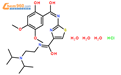N-{2 - [双(1-甲基乙基)氨基]乙基} -2 -[(2-羟基-4,5 - 二甲氧基苯甲酰基)氨基]-噻唑-4-甲酰胺单盐酸盐三水合物结构式图片|773092-05-0结构式图片
