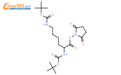 N,N’-二叔丁氧羰基-L-赖氨酸 N-丁二酰亚胺酯结构式图片|30189-36-7结构式图片