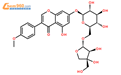 7-[(2-O-D-Apio-β-D-furanosyl-β-D-glucopyranosyl)oxy]-5-hydroxy-3-(4-methoxyphenyl)-4H-1-benzopyran-4-one/15914-68-8/HPLC≥98%/5mg结构式图片|15914-68-8结构式图片