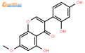 木豆异黄酮； 2',4',5-三羟基-7-甲氧基异黄酮结构式图片|32884-36-9结构式图片