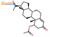 醋酸甲羟孕酮杂质（醋酸甲羟孕酮EP杂质H）302-23-8结构式图片|302-23-8结构式图片