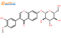 毛蕊异黄酮-7-O-beta-D-葡萄糖苷; 毛蕊异黄酮苷结构式图片|20633-67-4结构式图片