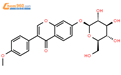 芒柄花苷；刺芒柄花苷；刺芒柄花素-7-葡萄糖苷结构式图片|486-62-4结构式图片
