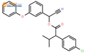 氰戊菊酯原药结构式图片|51630-58-1结构式图片