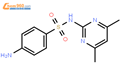 磺胺二甲基嘧啶结构式图片|57-68-1结构式图片