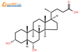 Hyodeoxycholic acid结构式图片|83-49-8结构式图片