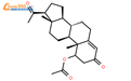 	醋羟孕酮；17α-羟基黄体酮醋酸酯结构式图片|302-23-8结构式图片