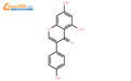 金雀异黄酮，染料木素，5,7,4-三羟基异黄酮结构式图片|446-72-0结构式图片