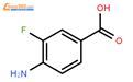 4-氨基-3-氟苯酸结构式图片|455-87-8结构式图片