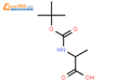 N-Boc-DL-丙氨酸结构式图片|3744-87-4结构式图片