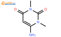 1,3-二甲基-6-氨基脲嘧啶结构式图片|6642-31-5结构式图片