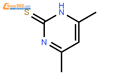 4,6-二甲基-2-巯基嘧啶结构式图片|22325-27-5结构式图片