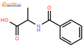 N-苯甲酰-DL-丙氨酸结构式图片|1205-02-3结构式图片
