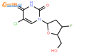 5-氯-3'-氟-双脱氧尿苷(5-Cl-3'-F-ddU)结构式图片|119644-22-3结构式图片