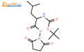 Boc-L-亮氨酸N-羟基琥珀酰亚胺脂结构式图片|3392-09-4结构式图片