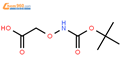 叔丁氧羰基氨氧基乙酸结构式图片|42989-85-5结构式图片