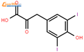 3,5-二碘-4-羟基苯基丙酮酸结构式图片|780-00-7结构式图片