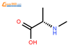 N-Methyl-dl-alanine结构式图片|600-21-5结构式图片