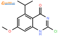 2-氯-7-甲氧基-5-(1-甲基乙基)喹唑啉-4-酮结构式图片|601516-82-9结构式图片