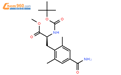 (S)-2-((叔丁氧基羰基)氨基)-3-(4-氨基甲酰基-2,6-二甲基苯基)丙酸甲酯结构式图片|623950-05-0结构式图片